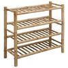 vidaXL Schoenenrek 68 x 28 x 63 cm Bamboe Naturel