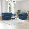 vidaXL Bank 2 pcs Blauw 175 x 82 x 80 cm Stof