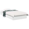 vidaXL Bedframe met opslag met lade Wit 80 x 200 cm Bewerkt hout