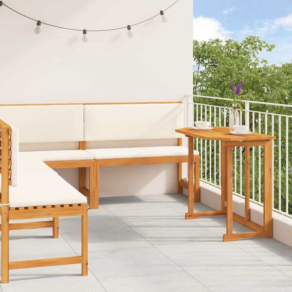 vidaXL Tuinbankset 4 pcs Bruin Massief acaciahout