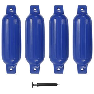 vidaXL Bootstootkussens 4 st 41x11,5 cm PVC blauw