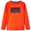 Kindershirt met lange mouwen 92 feloranje