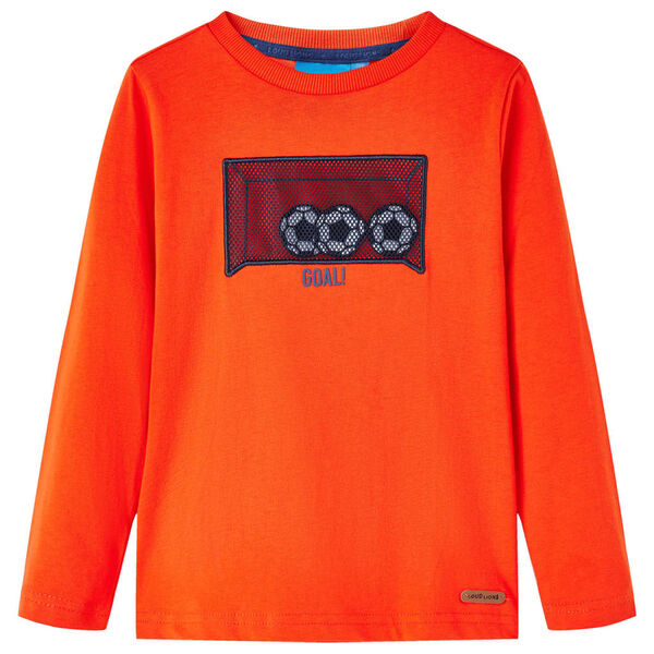 Kindershirt met lange mouwen 92 feloranje