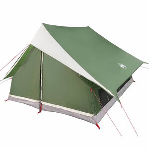 vidaXL Gezinstent met dak Groen en Wit 315 x 286 x 200 cm