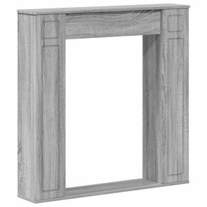vidaXL Haardomlijsting Grijs Sonoma 100 x 20 x 100 cm Bewerkt hout