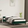 vidaXL Bedframe zonder matras 90x190 cm fluweel donkergroen