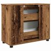 vidaXL Badkamer Kast Oud Hout 76,5 x 35 x 64 cm Bewerkt hout & Metaal
