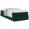vidaXL Ottoman bed met matras 80x200cm fluweel donkergroen