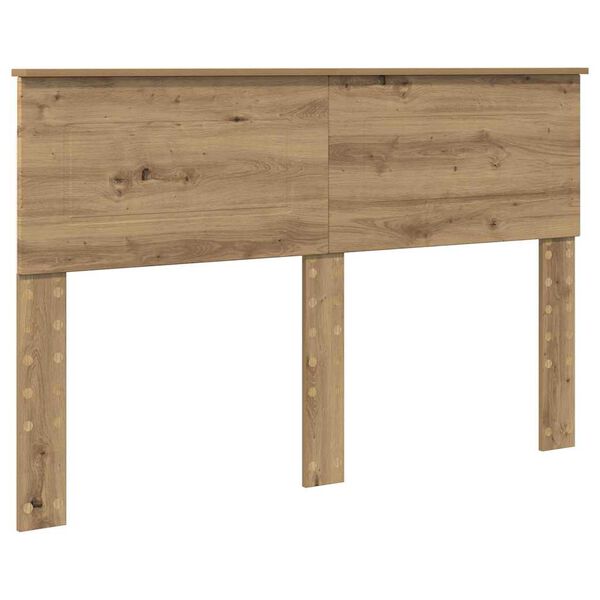 vidaXL Hoofdbord met hoofdeinde Artisan Eiken 150 cm Bewerkt hout