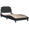 vidaXL Bedframe zonder matras "Zadar" kunstleer zwart 100x203 cm