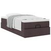 vidaXL Ottoman bed met matras 90x190cm stof donkerbruin