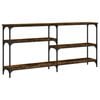 vidaXL Wandtafel 160x29x75 cm bewerkt hout gerookt eikenkleurig