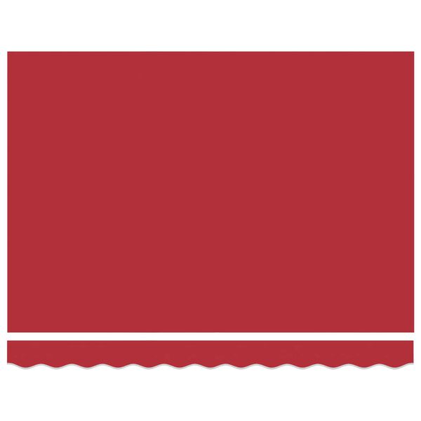 vidaXL Inklapbaar Zonnescherm Rood 300 x 250 cm Stof en Metaal