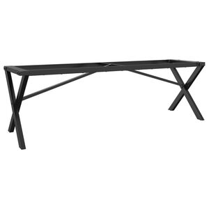 vidaXL Salontafelpoten X-frame 140x30x43 cm staal