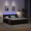vidaXL Bed met LED-striplichten met opslag Zwart 180 x 200 cm Fluweel