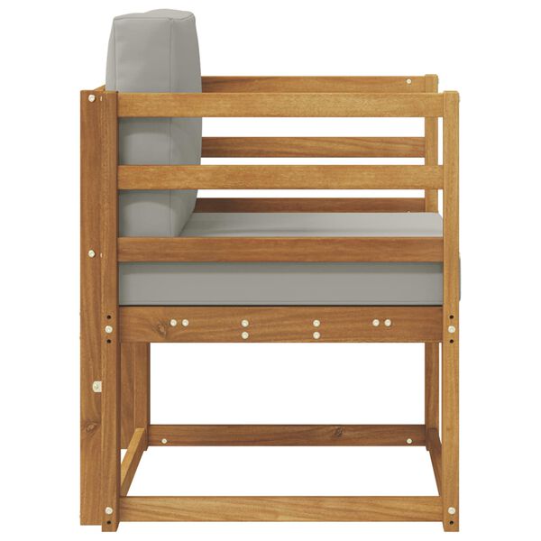 vidaXL Tuinbank Massief Acaciahout en Polyester