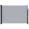 vidaXL Uittrekbaar Zijscherm Grijs 600 x 160 cm Polyester