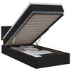 vidaXL Ottoman bed met matras met hoofdeinde Zwart 80 x 200 cm Stof