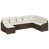 vidaXL Tuin Sofa Set 8 st poly rattan
