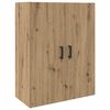 vidaXL Highboard Artisan Eiken 69,5 x 34 x 180 cm Bewerkt hout