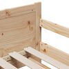 vidaXL Bedframe met matras Bruin 80 x 200 cm Massief grenenhout