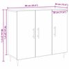 vidaXL Dressoir Oudhout 90 x 34 x 80 cm Bewerkt hout