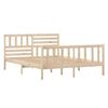 vidaXL Bedframe massief hout 120x190 cm