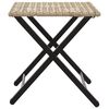 vidaXL 5-delige Tuinset inklapbaar poly rattan beige