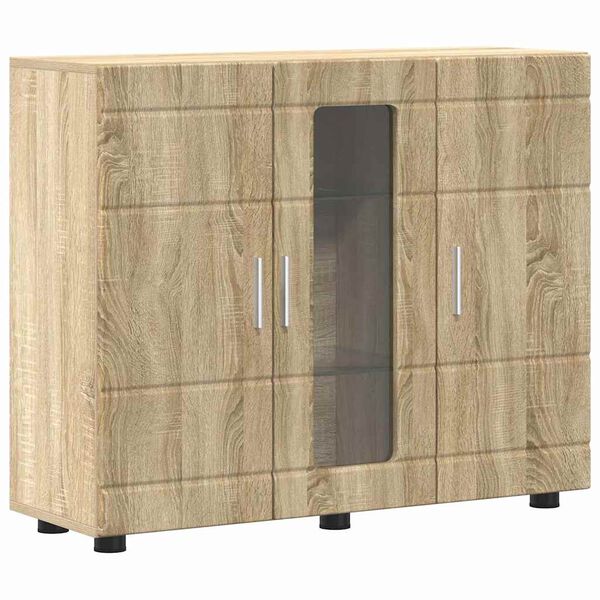 vidaXL Houten Kast Sonoma Eiken 88,5 x 30,5 x 73 cm Bewerkt hout