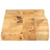 vidaXL Tafelblad met natuurlijke rand 110x40x2,5 cm massief mangohout