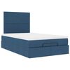 vidaXL Ottoman bed met matras 120x200cm stof blauw