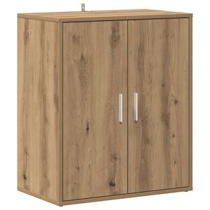 vidaXL Schoenenkast 60x35x70 cm bewerkt hout artisanaal eikenkleur
