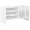 vidaXL Platenkast Wit 78.5 x 35 x 45 cm Bewerkt hout