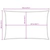 vidaXL Zonnescherm rechthoekig 4x7 m oxford stof wit