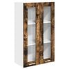 vidaXL Hangkast met opslag Gerookt eiken 60 x 31 x 100 cm Bewerkt hout
