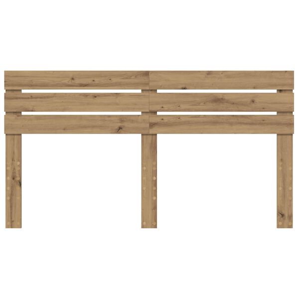 vidaXL Hoofdbord Artisan Eiken 200 cm Bewerkt hout