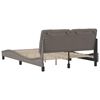 vidaXL Bedframe zonder matras stof taupe 140x200 cm