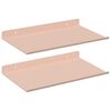 vidaXL Drijvende plank 2 st Roze 30 x 18 x 2,5 cm Staal