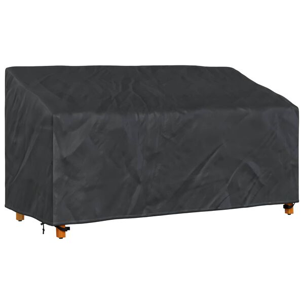 vidaXL Tuinbankhoes Zwart 175 x 85 x 65 / 94 cm 210D Oxford Stof