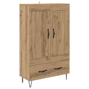 vidaXL Highboard Artisan Eiken 69,5 x 31 x 115 cm Bewerkt hout