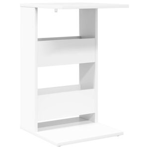 vidaXL Bijzettafel Wit 40 x 35 x 60,5 cm Bewerkt hout