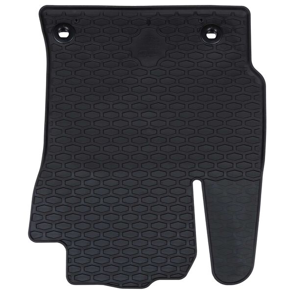 vidaXL Autobodemmat 4 pcs Zwart Rubber