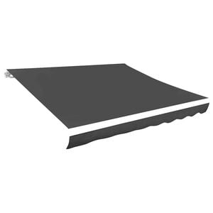 vidaXL Vervangingsdoek voor luifel 280x245 cm polyester grijs