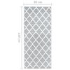 vidaXL Tapijtloper 80x150 cm BCF grijs en wit