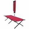 vidaXL Opvouwbaar Camping Bed Rood 210 x 80 x 46 cm Oxford stof