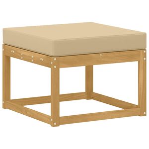 vidaXL Outdoor Hocker Massief Acaciahout Wit