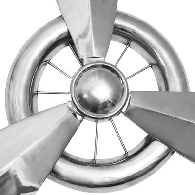 vidaXL Propeller voor aan de muur aluminium zilver 152 cm