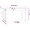 vidaXL Salontafel 110x55x45 cm massief grenenhout honingbruin