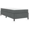vidaXL Boxspringbed Donkergrijs 80 x 200 cm Stof