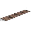 vidaXL Deurluifel 396x90 cm polycarbonaat zwart
